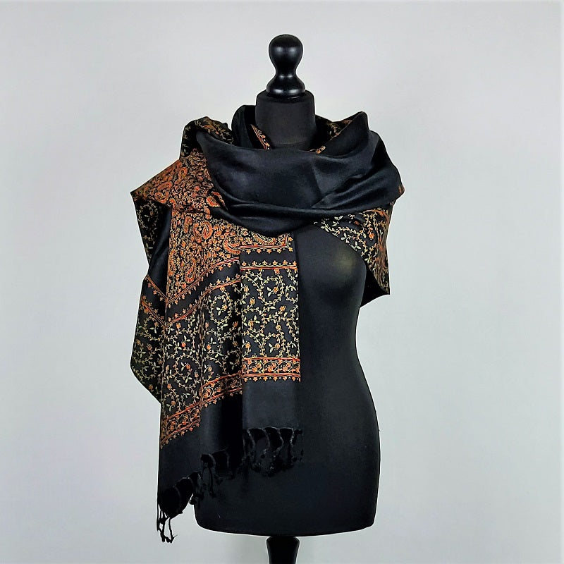 Black best sale shawl indian