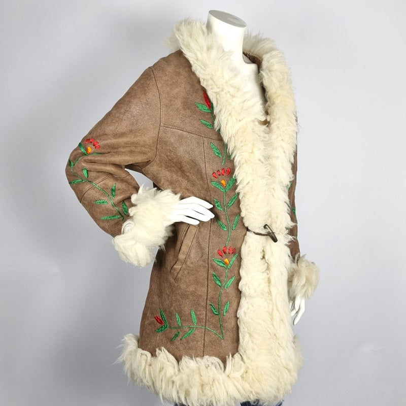 Half long vintage Afghan penny lane coat vintage winter