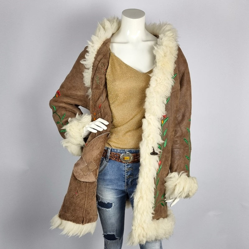 Half long vintage Afghan penny lane coat vintage winter