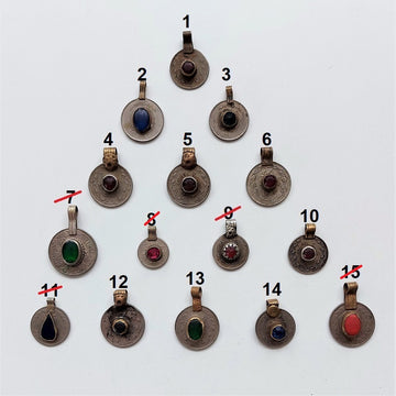 Antique coin pendant - locket - coins as application for bags, clothing and soft furnishings - LISTING 1