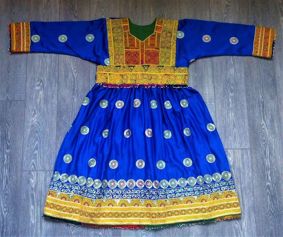 blue afghani dress Clementine Tulle Midi Dress main image 1