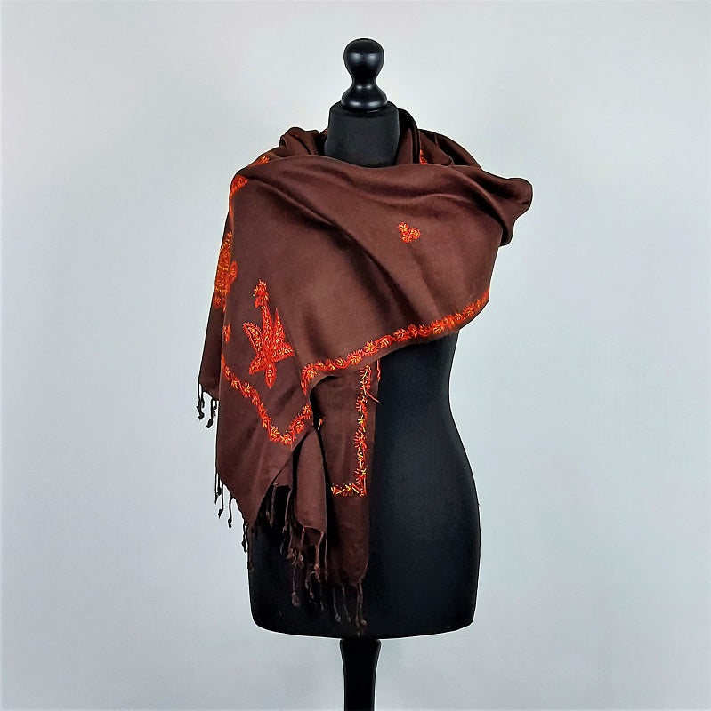 Handmade Embroidered Shawl for Women